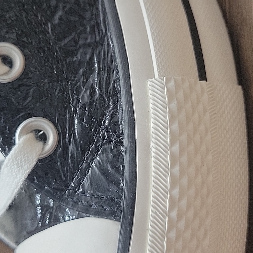 Converse Black and White High-Top Sneakers - Picture 11 of 14